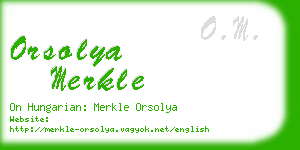 orsolya merkle business card